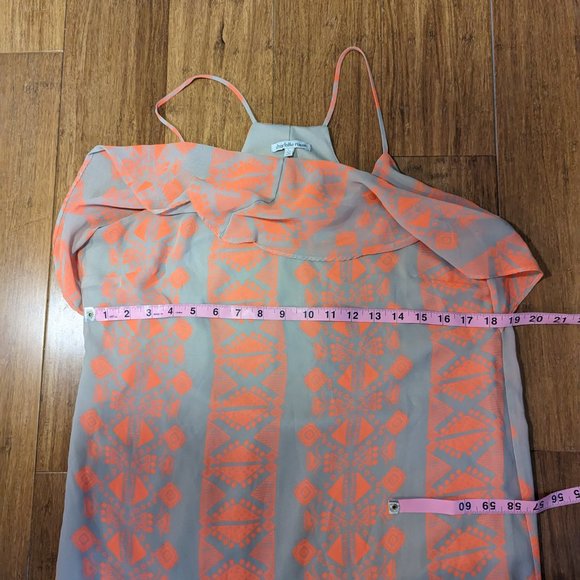 Charlotte Russe Orange/Tan Aztec Print Dress - Picture 6 of 8